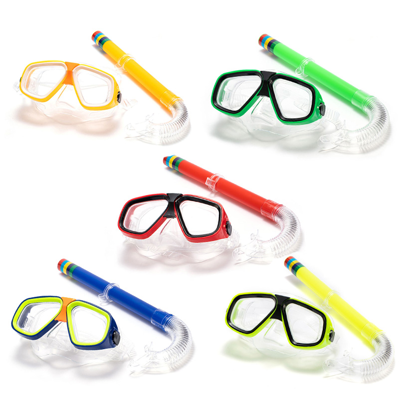 Freediving Mask Set - Erwachsene Kinder Tauchbrille Maske Atemschlauch Stoßfest