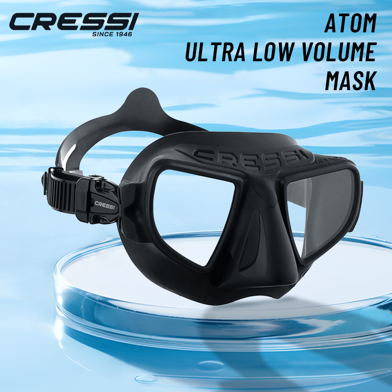 Freediving Mask Set - Cressi rahmenlose Frei tauchmaske mit reduziertem