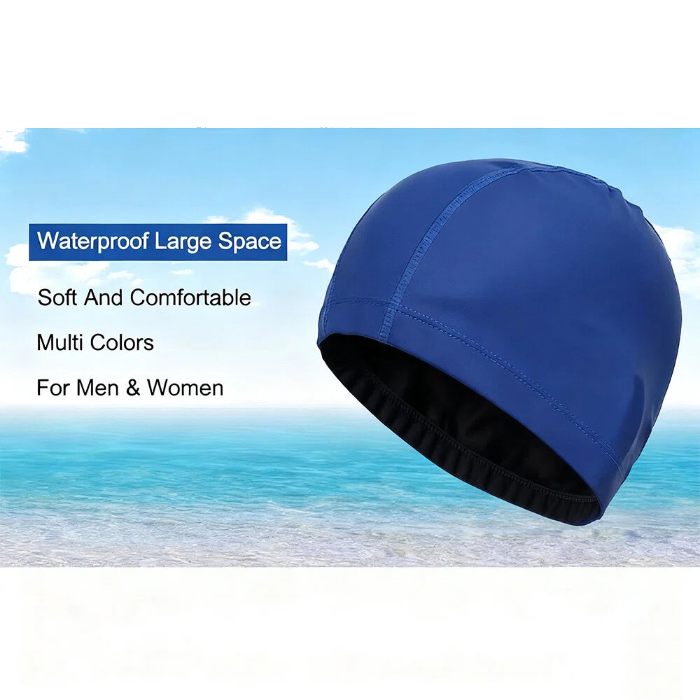 Aquatic Sports Hat - Wasserdichte Unisex-Badekappe aus PU – für