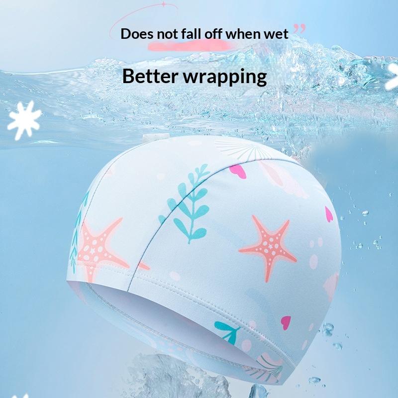 Aquatic Sports Hat - Kinder-Badekappe mit Cartoon-Motiv, hohe Elastizität, wasserdichter