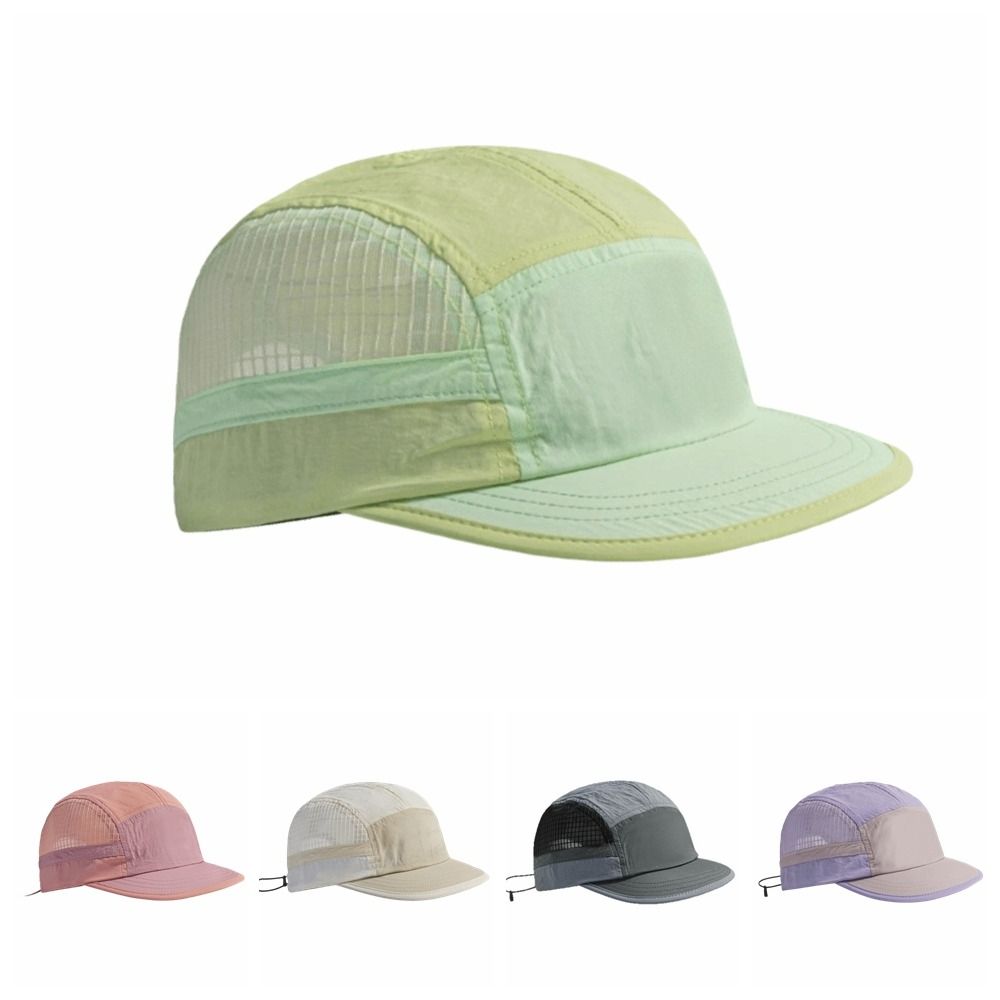 Aquatic Sports Hat - Farbblockierte Schnelltrocknende Baseballkappe Retro 5-Panel Weicher