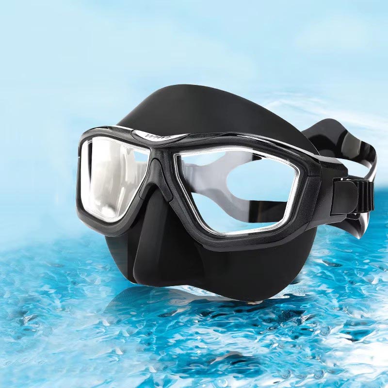 Freediving Mask Set - Branciiia Stilvolle Schnorchelmaske mit Geringem Volumen