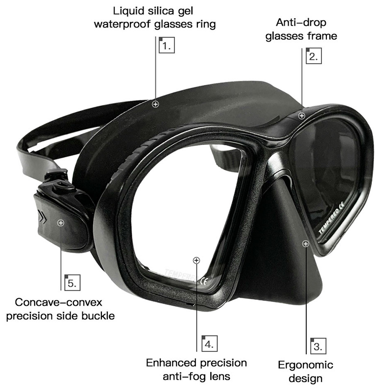 Nassglas-Tauchmaske mit gering – Freediving Mask Set Bewertung und Preis